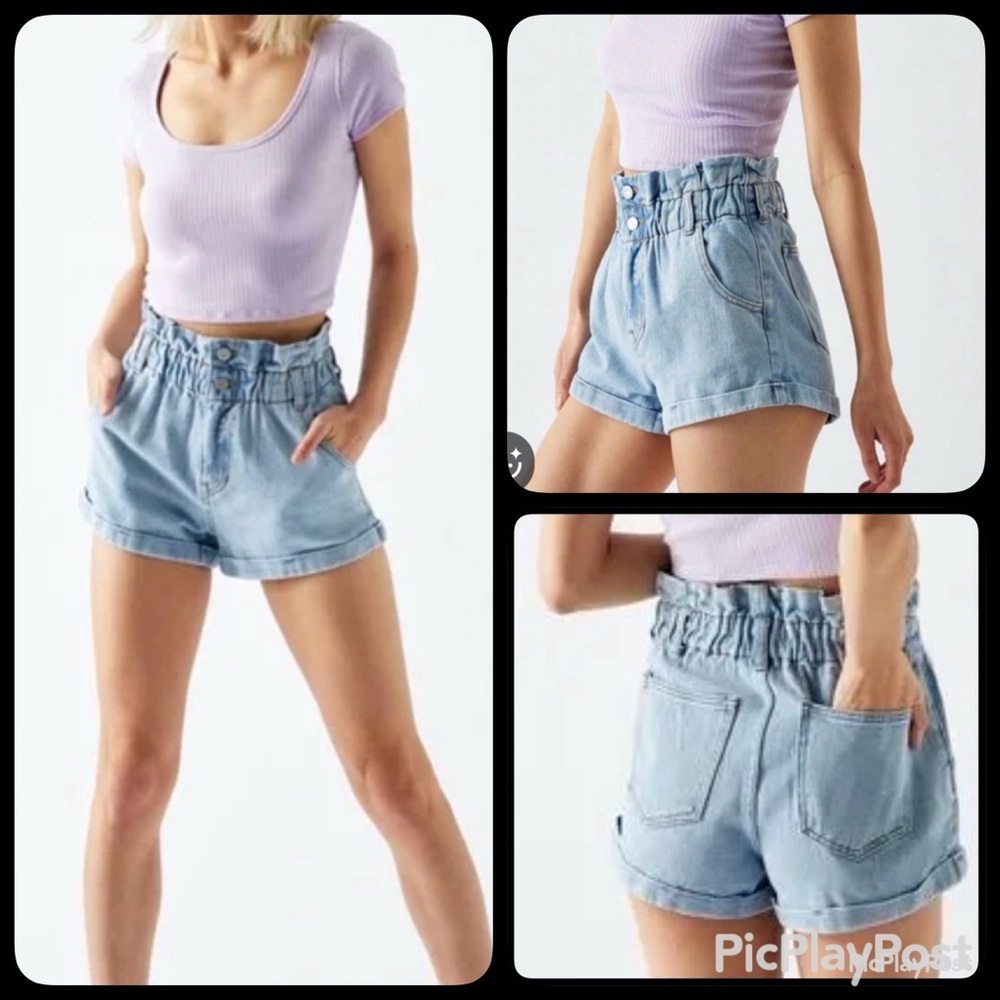 PACSUN Paperbag Mom Shorts High-Waisted (Size XS)